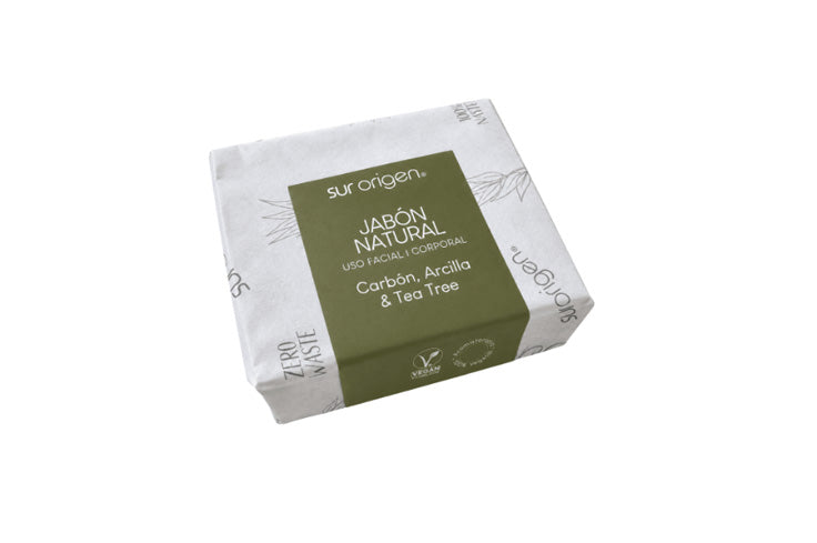Jabón Facial Carbón, Arcilla & Tea Tree